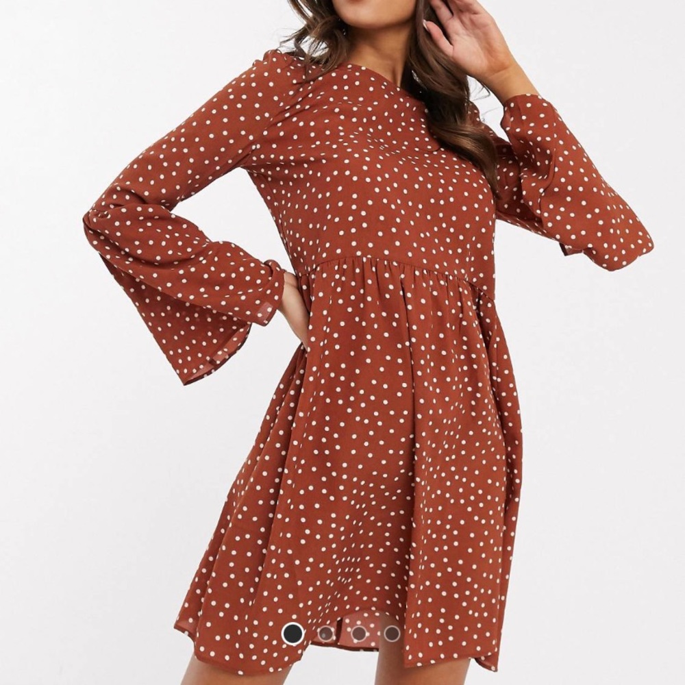 ASOS DESIGN Fluted Sleeve Mini Dress